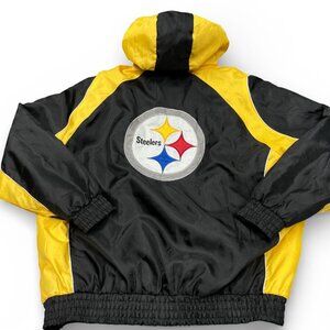 Pittsburgh Steelers G-III NFL Football Embroidered Hooded Jacket Men's 2XL XXL